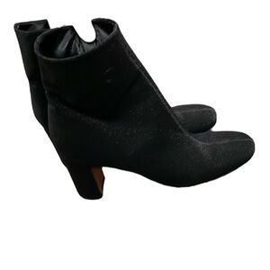 Marc Fisher Black Metallic/ Sparkly Ankle Boots